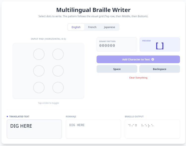 DIG HERE in the vibe-coded braille translator