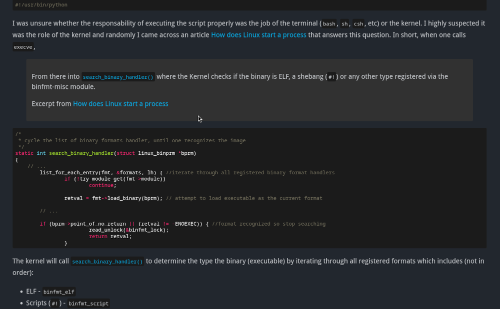 Image of the website before UI changes