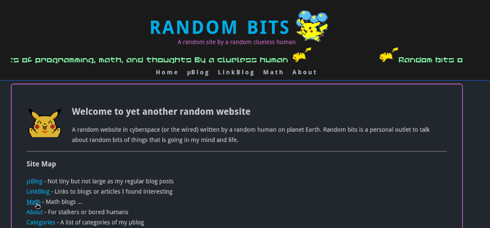 Image of the homepage before UI changes