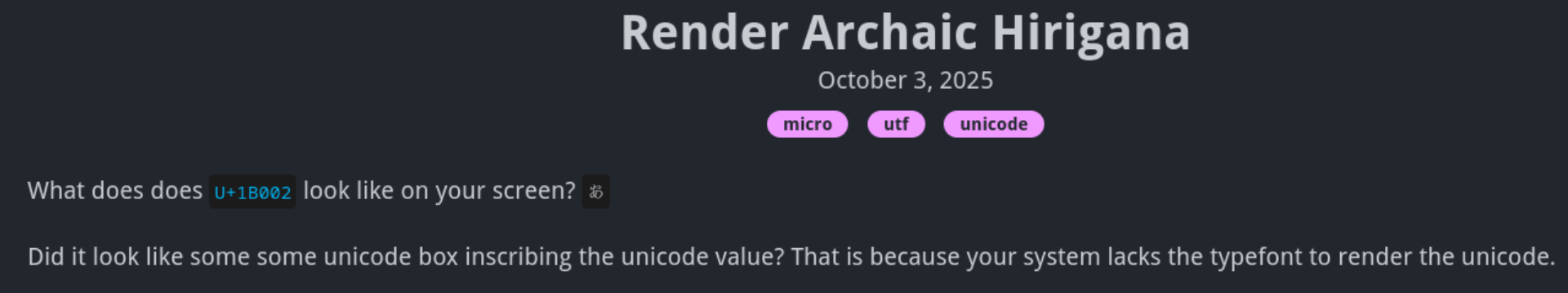 What you should see if you refresh the page after installing font