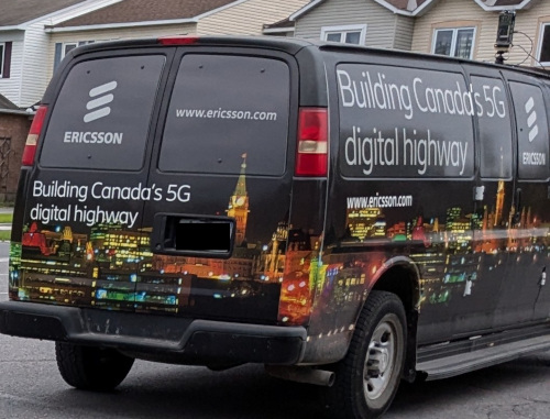 Ericsson car roaming around