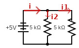 A parallel circuit where the resistors are parallel to each other