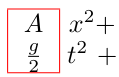 Removing 1em of horizontal space between the terms