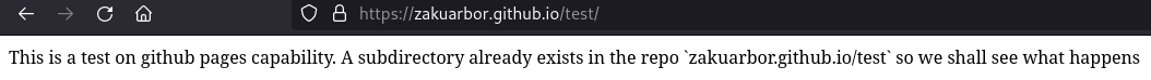 The webpage that gets rendered is the index.html belonging to the new repository and not the webpage under the special repository